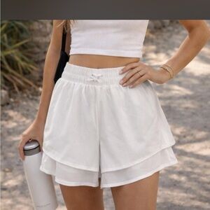 JoyLab White Layered Athletic Shorts